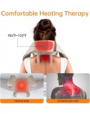 Шиацу 5D масажор за врат и тяло функция за топлина 6 масажни глави безжичен